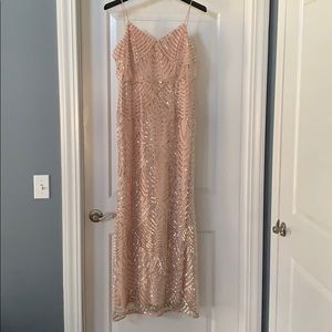 Adrianna Papell bridesmaid gown